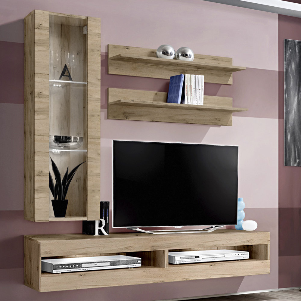 Orren Ellis Lieb Floating Entertainment Center For Tvs Up To 70 Reviews Wayfair Orren Ellis Lieb Floating Entertainment
