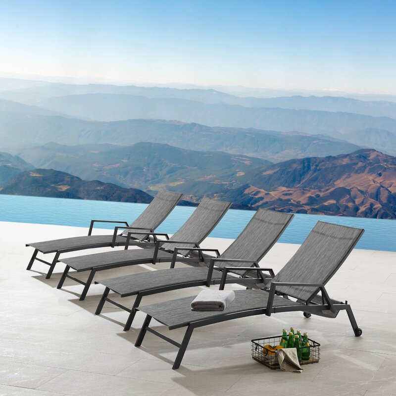 shearson reclining chaise lounge