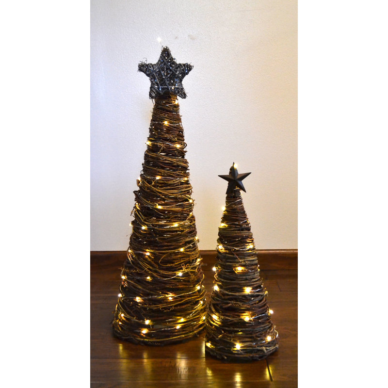 The Holiday Aisle Brown Grapevine 3 Piece Artificial Christmas
