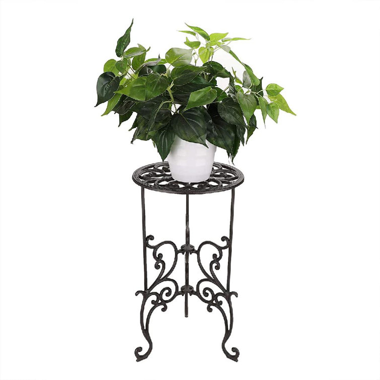 Metal Plant Stand Garden Decor Flower Pot Shelves Outdoor Indoor Wrought Iron US 
