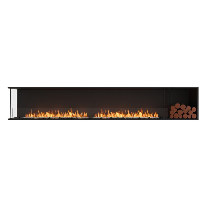 Flex Left Corner Recessed Wall Mounted Bio Ethanol Fireplace