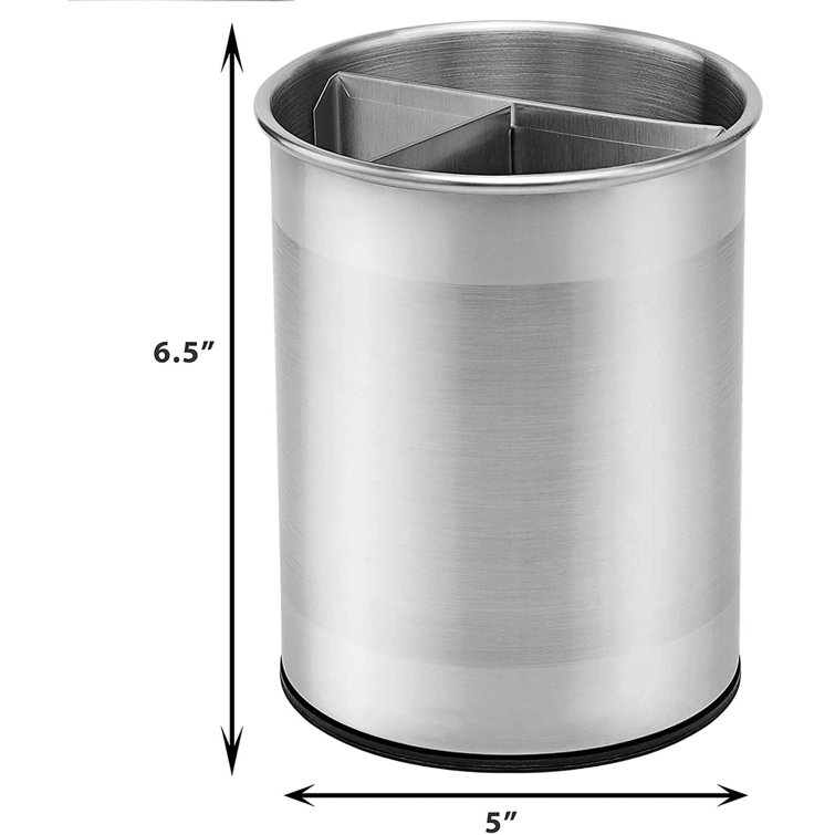 Prep & Savour Stainless Steel Utensil Holder With Removable ...