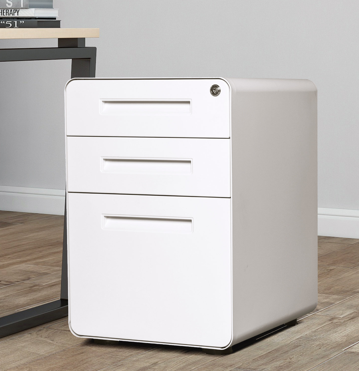 File 3Drawer Mobile Filing Pedestal with Lock and Anti