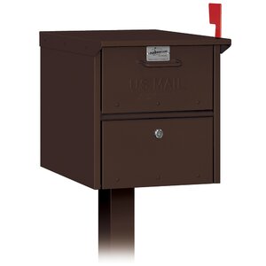 Locking Post Mounted Mailbox