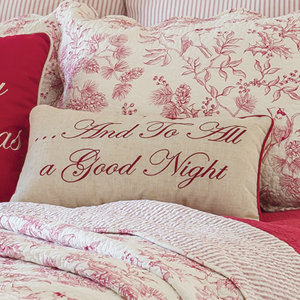 Gloria 'And To All A Good Night' Lumbar Pillow