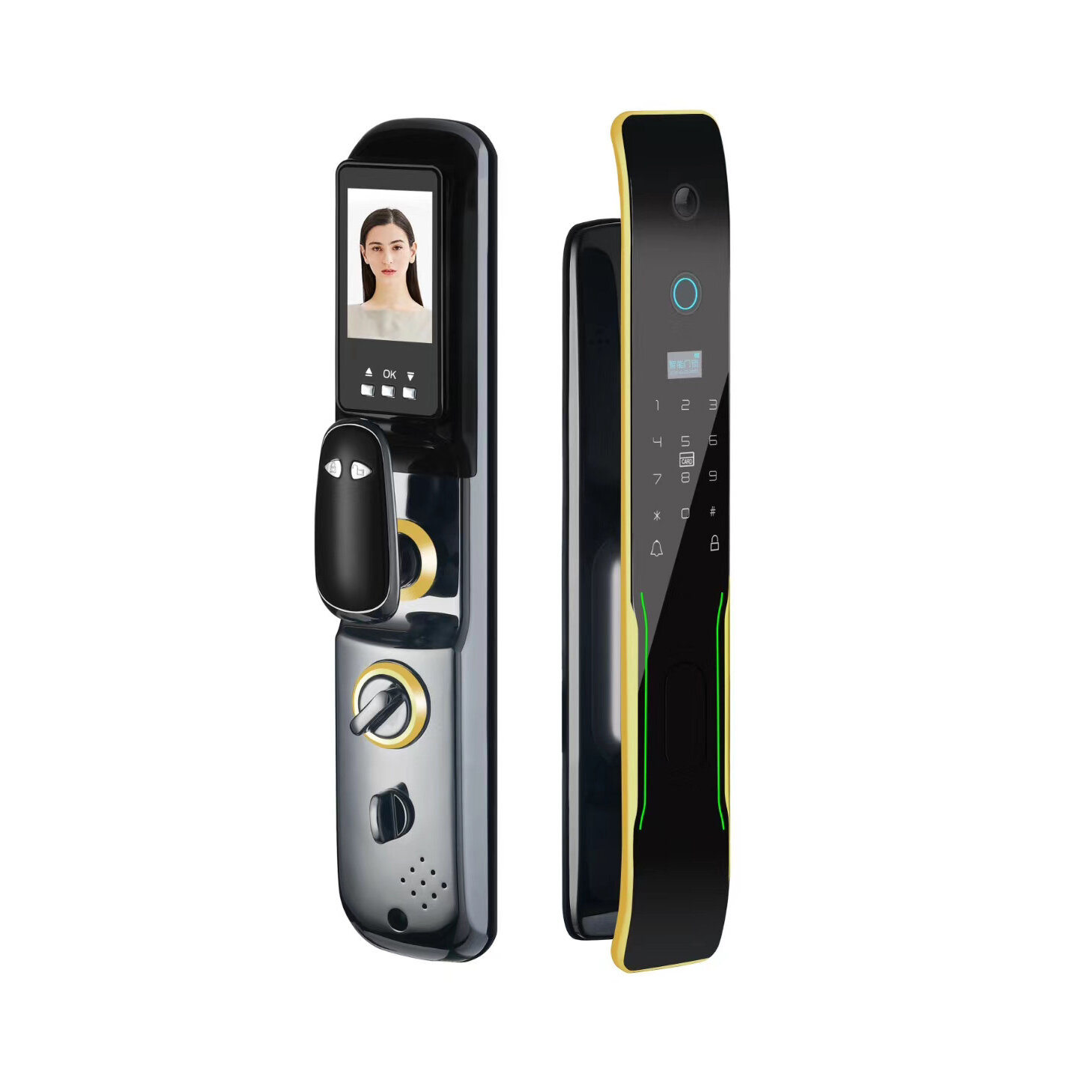 Details about   Smart Home Door Lock Entry IOS/Android Biometric Fingerprint Electric Handle 