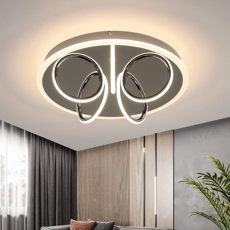 Deckenleuchte LED Design Wohnzimmer Leuchten Küchen Strahler Chrom Flur Lampen 