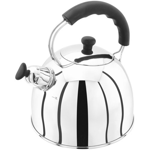Traditional 2 L Stainless Steel Whistling Stove Top Kettle Judge