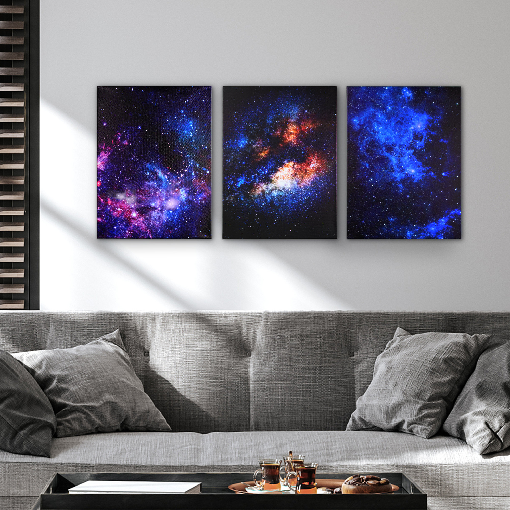 Wrought Studio 3 Piece Universe Galaxy II - 3 Piece on | Wayfair