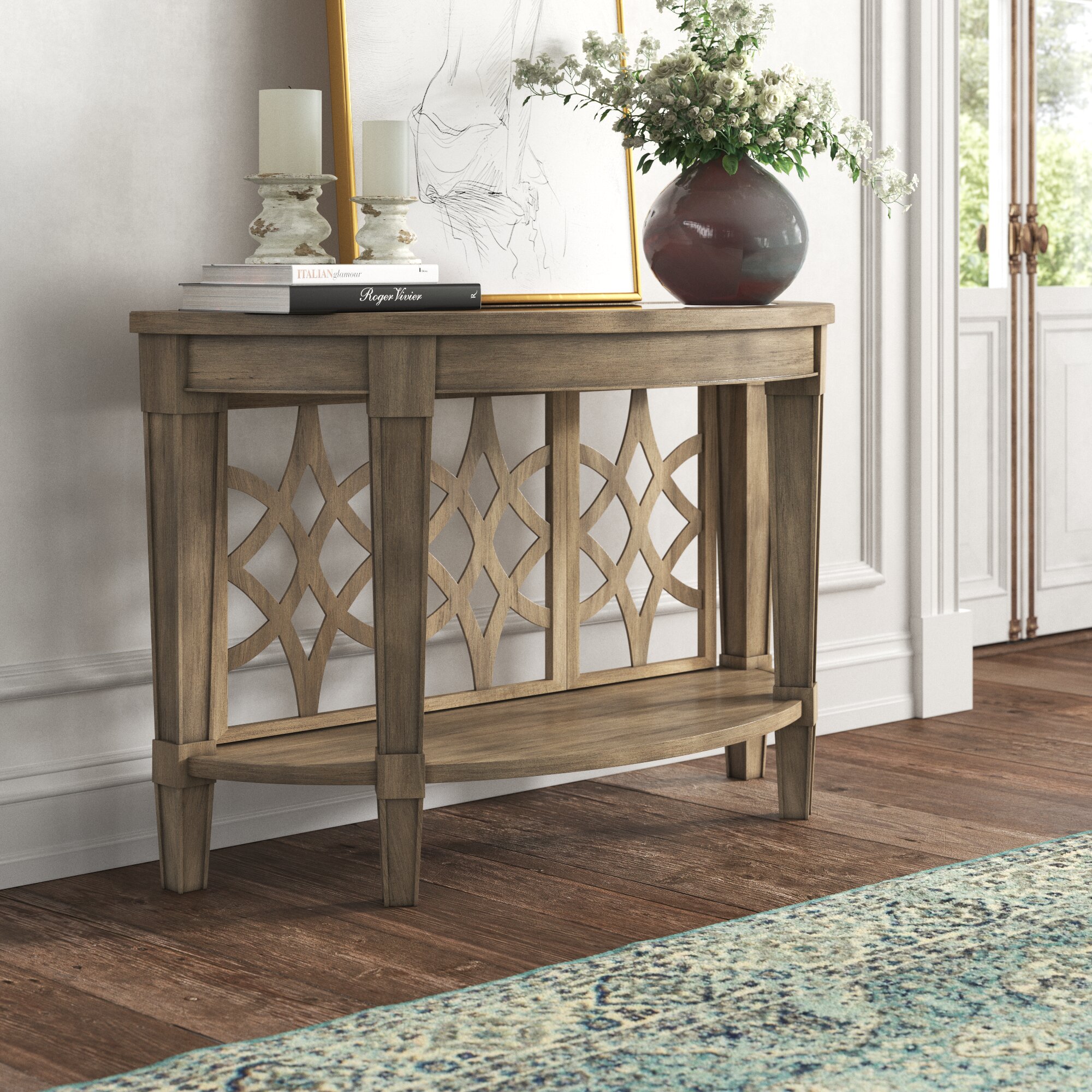 Half Moon Console Tables Youll Love In 2021 Wayfair