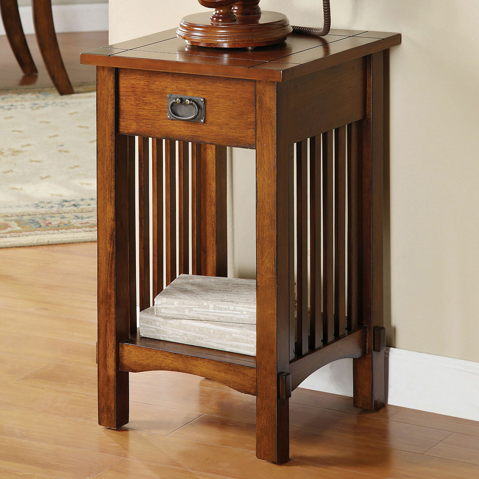 wayfair mission style end tables