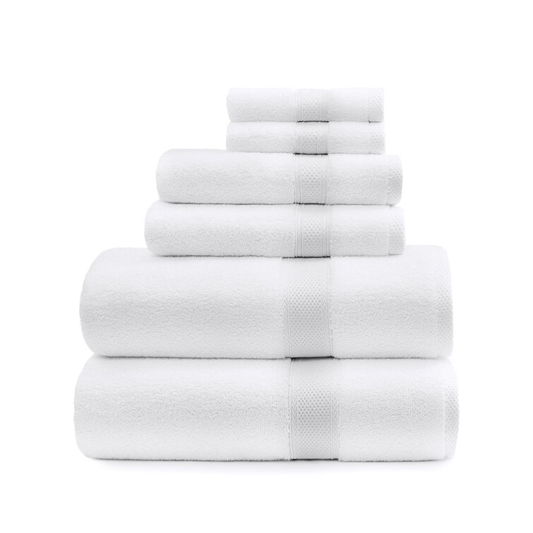 WHITE Bentley Priory Linens Supreme Hand Towels for Bathroom 500GSM Super Soft Egyptian Cotton Pack of 2 Absorbent and Quick Dry Hand Towels Set 50 x 85cm 