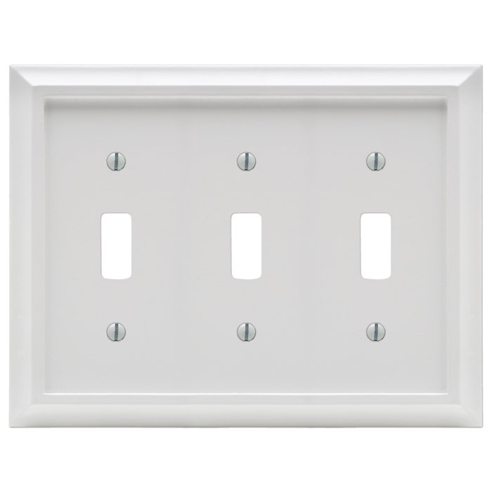 Deerfield 3 Gang Toggle Light Switch Wall Plate Deerfield 3 Gang Toggle Light Switch Wall Plate