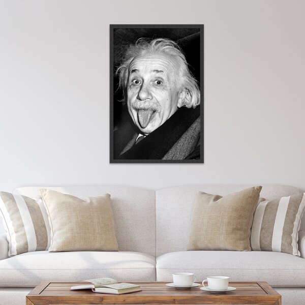 Amanti Art Albert Einstein Funny Face - Print | Wayfair