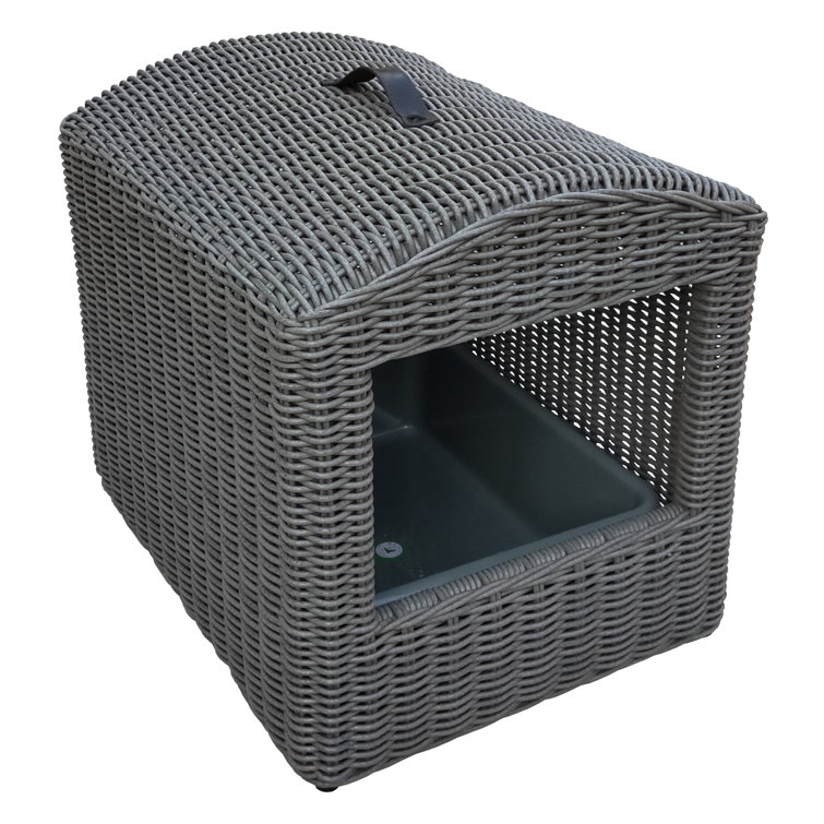 wicker litter box