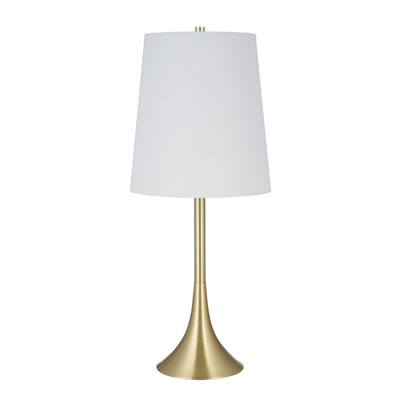 Mercer41 Polina 23 Satin Brass Plated Bedside Table Lamp Wayfair,Easy Continuous Line Drawing Girl