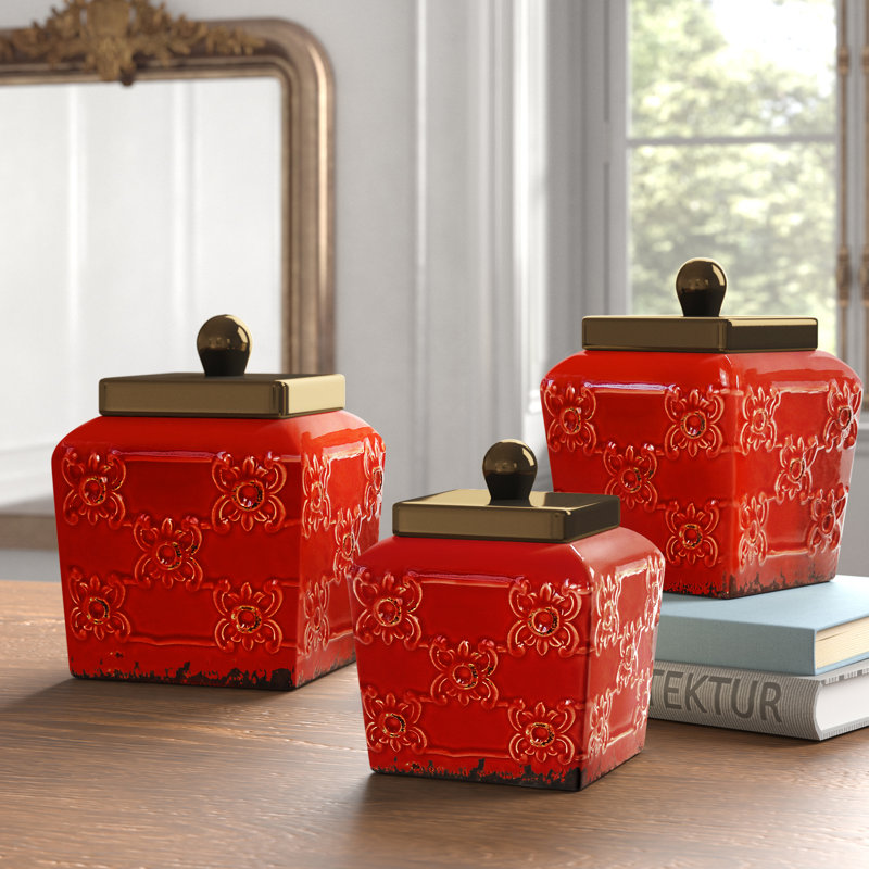 Kelly Clarkson Home 3 Piece Kitchen Canister Set &amp; Reviews