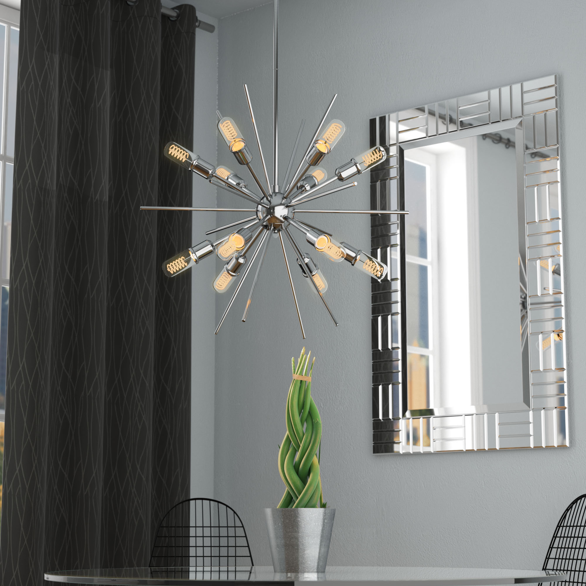 mid century modern chandeliers for sale