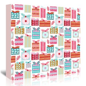 Christmas Presents Graphic Art on Wrapped Canvas