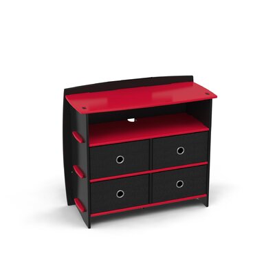 Red Race Car 4 Drawer Double Dresser Legare Furniture