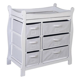 baby changing table with hamper