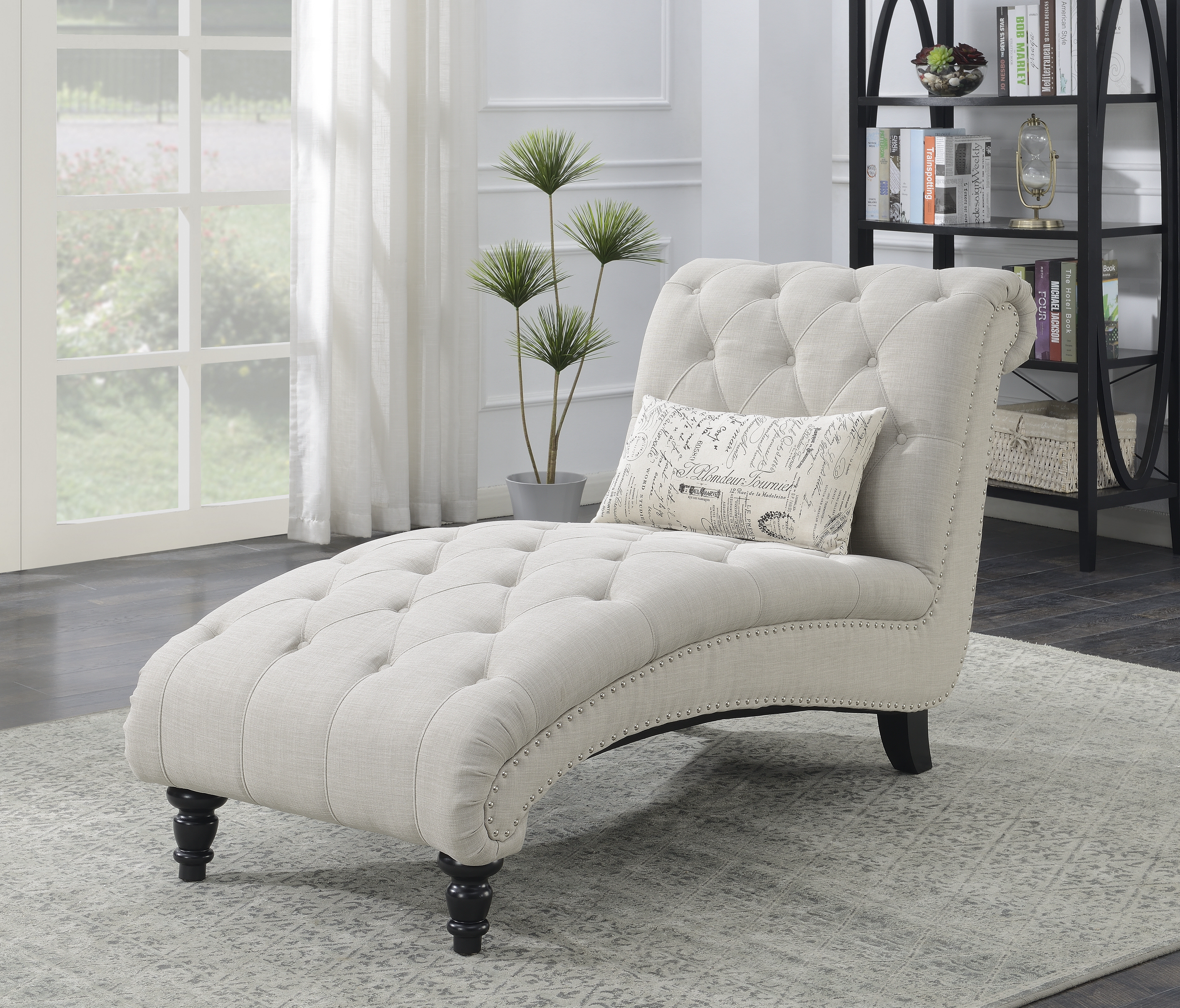 lark manor versailles tufted armless chaise lounge  reviews