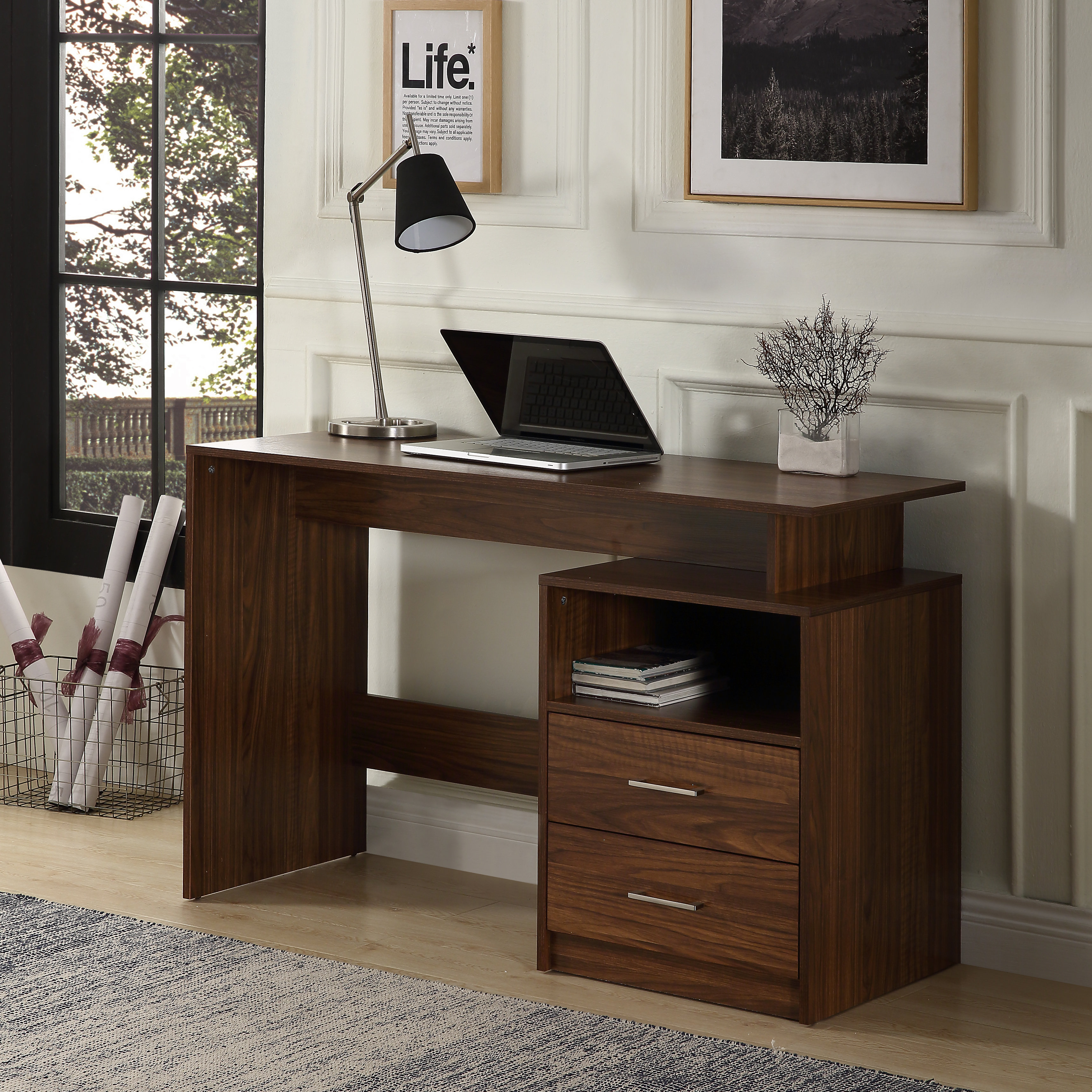Laude Run Home Office Desk Wayfair Laude Run Home Office Desk Wayfair