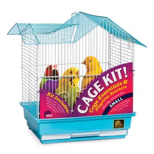 Double Roof Parakeet Bird Starter Kit