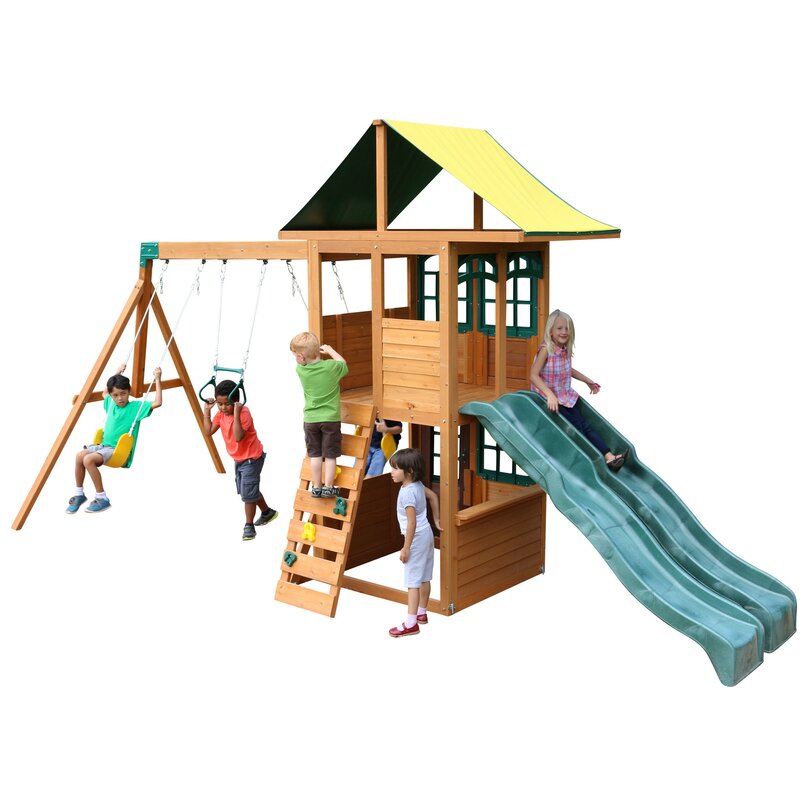 timber cove wooden swing set