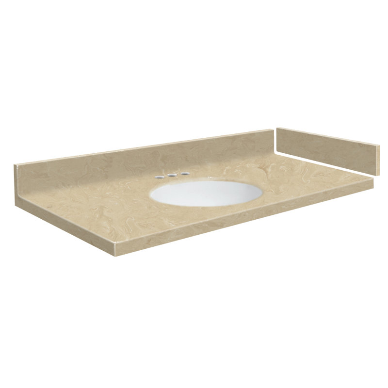 Transolid Newport 56 Solid Surface Single Bathroom Vanity Top Wayfair
