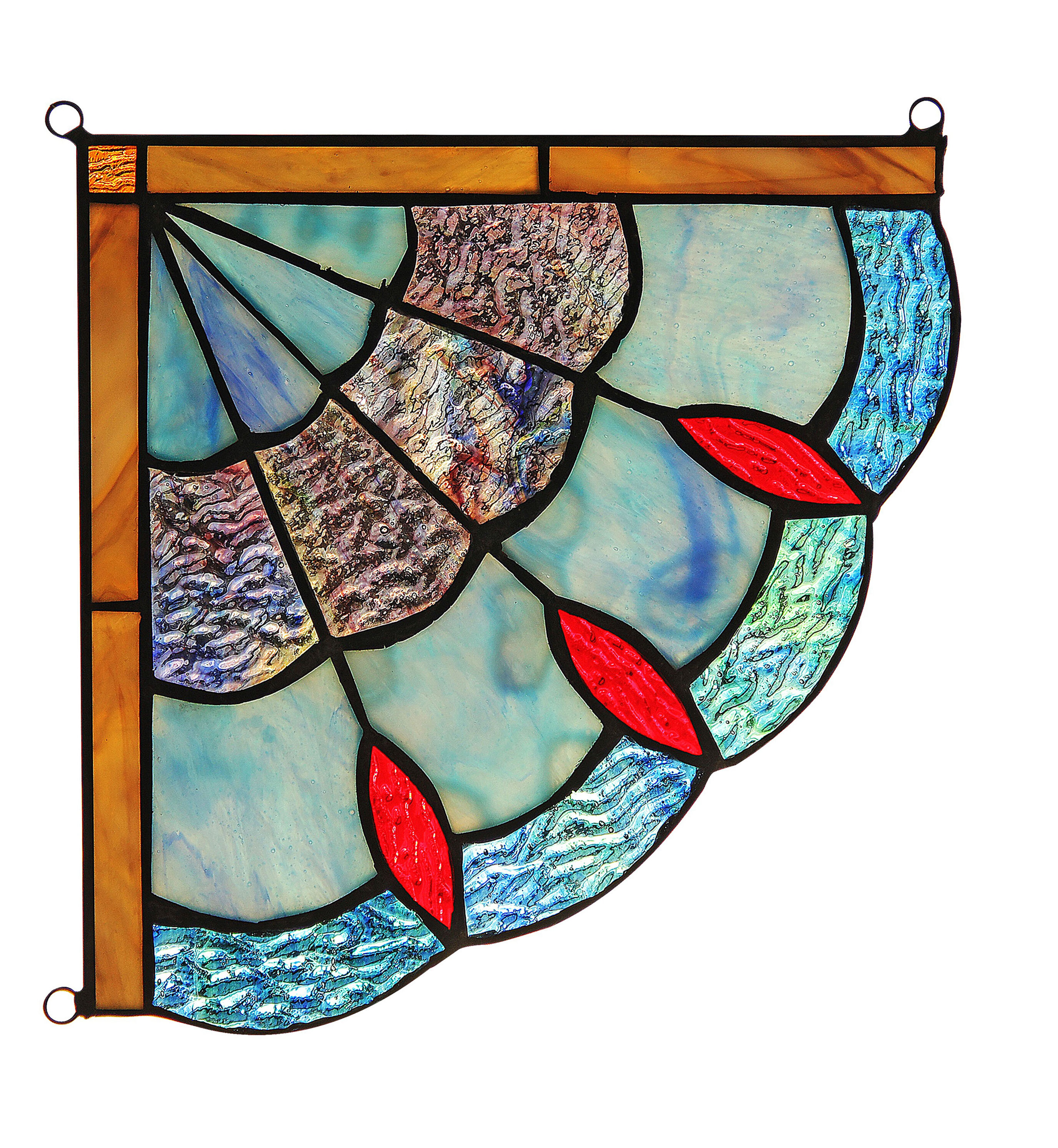 Astoria Grand Tiffany-Glass Window Panel & Reviews | Wayfair