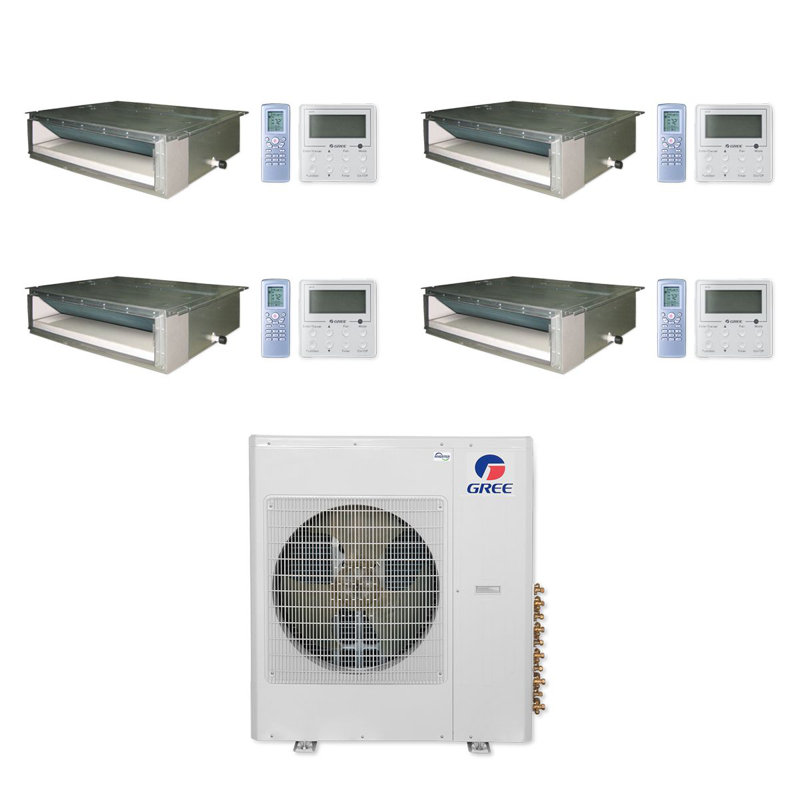 Gree 42 000 Btu Ductless Mini Split Air Conditioner With Heater And Remote Wayfair