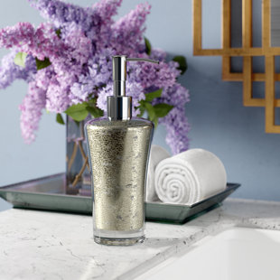 Go to store & view more images Willa Arlo Interiors Westley Mercury Fusion Glass Soap Dispenser