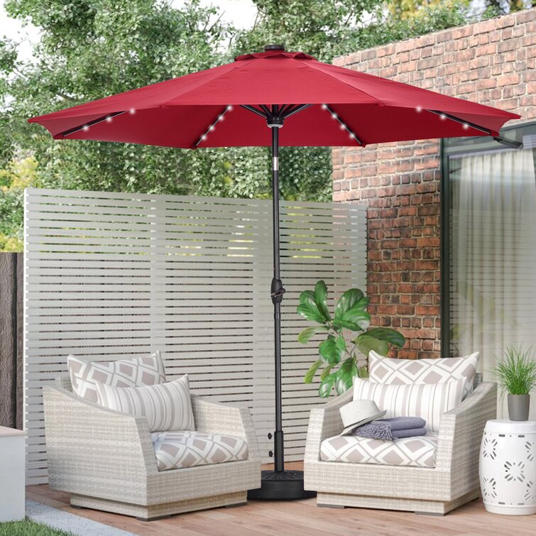 wayfair lighted patio umbrella