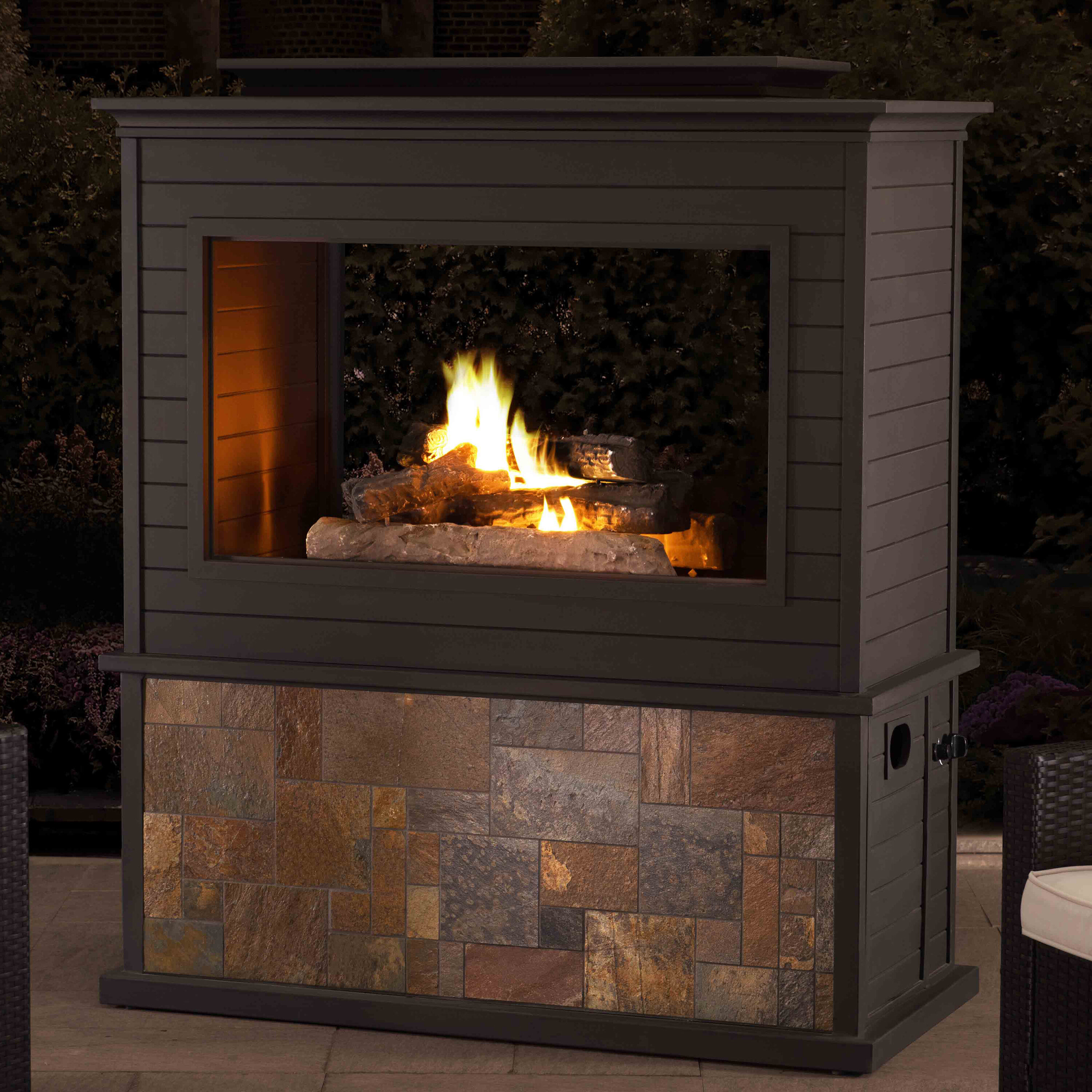 Red Barrel Studio Ortego 24 H Propane Outdoor Fireplace Reviews Wayfair