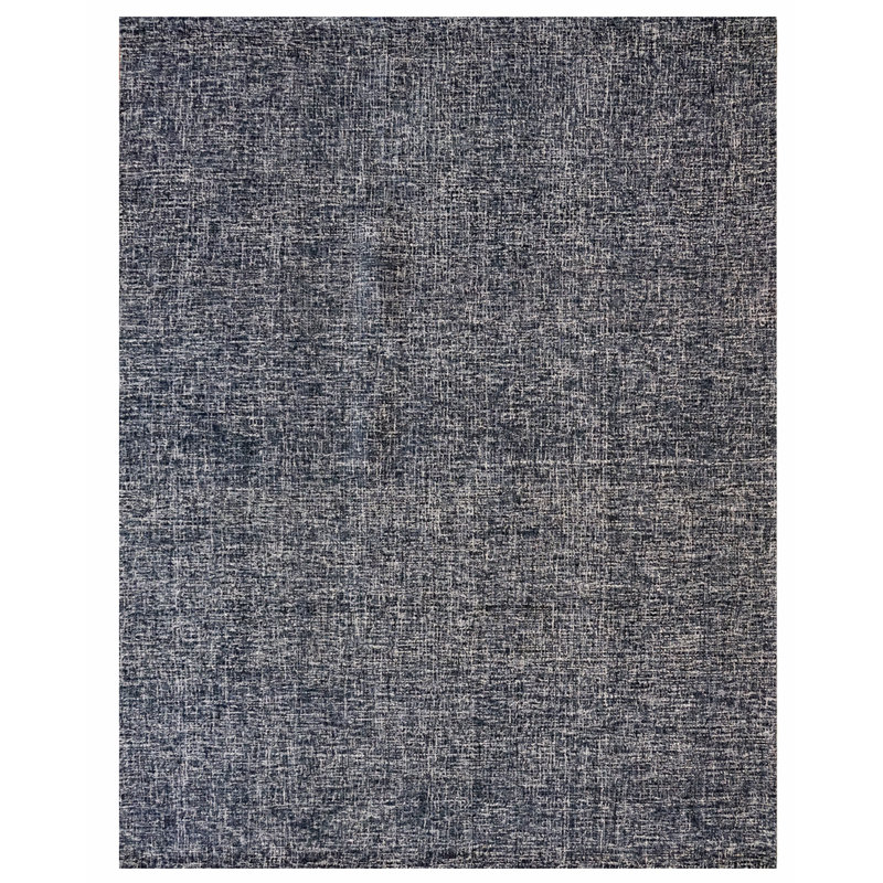 Texture Wool Hand-Woven Midnight Blue Area Rug