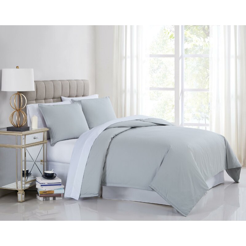 Charisma Percale Cotton Duvet Cover Set Reviews Wayfair