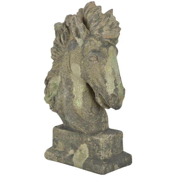 Cast Iron Graceful Horse Statue//Garden Head Statue//Feature//Ornament