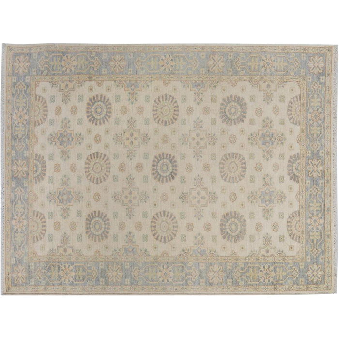 Arshs Fine Rugs Annalee Hand Knotted 3 9 X 6 Wool Ivory Gray Arshs Fine Rugs Annalee Hand Knotted 3