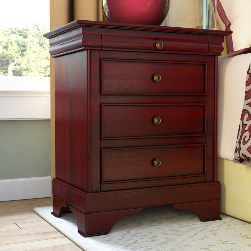 Darby Home Co Maquon 3 Drawer Nightstand Reviews Wayfair Maquon 3 Drawer Nightstand