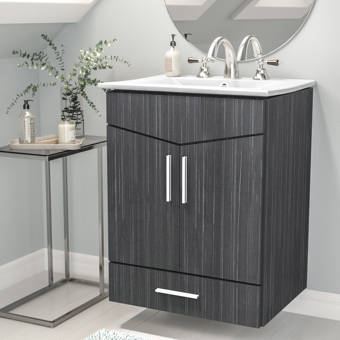 Acf Crystal Dance 28 Single Bathroom Vanity Set With Mirror Wayfair