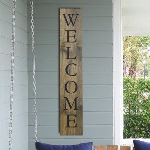 Welcome Wall Decor rustic wall accents you'll love | wayfair Welcome Wall Decor rustic wall accents you'll love | wayfair