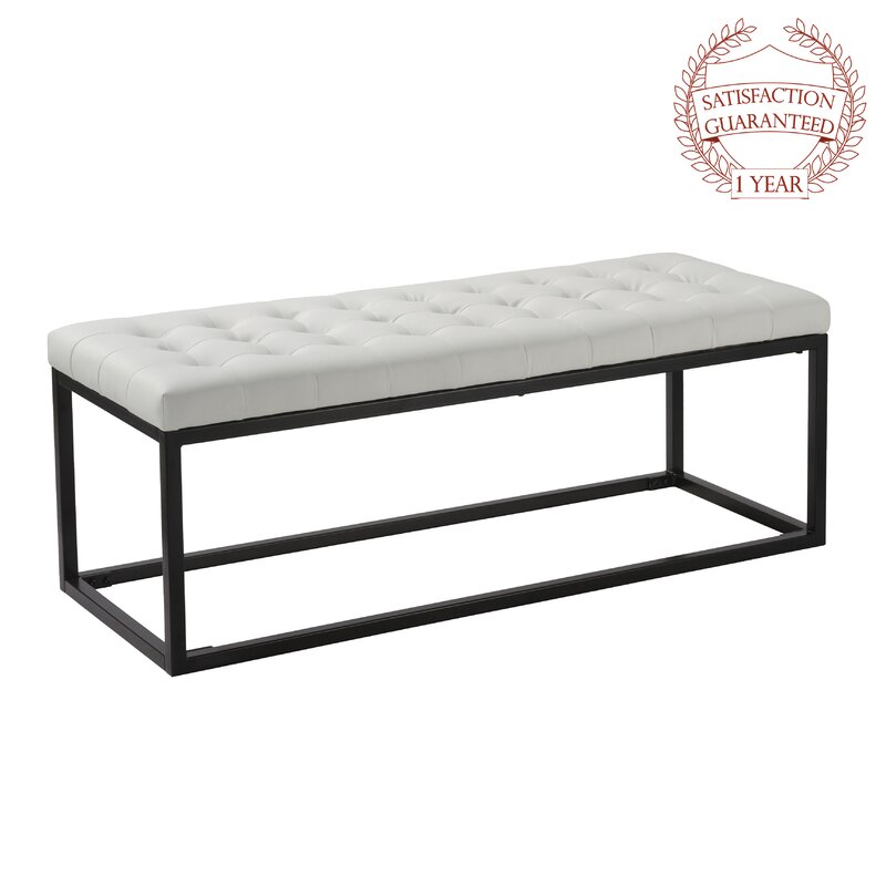 Thrapst Faux Leather Bench Reviews Allmodern