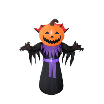 The Holiday Aisle Halloween Inflatable Pumpkin Head Monster Yard