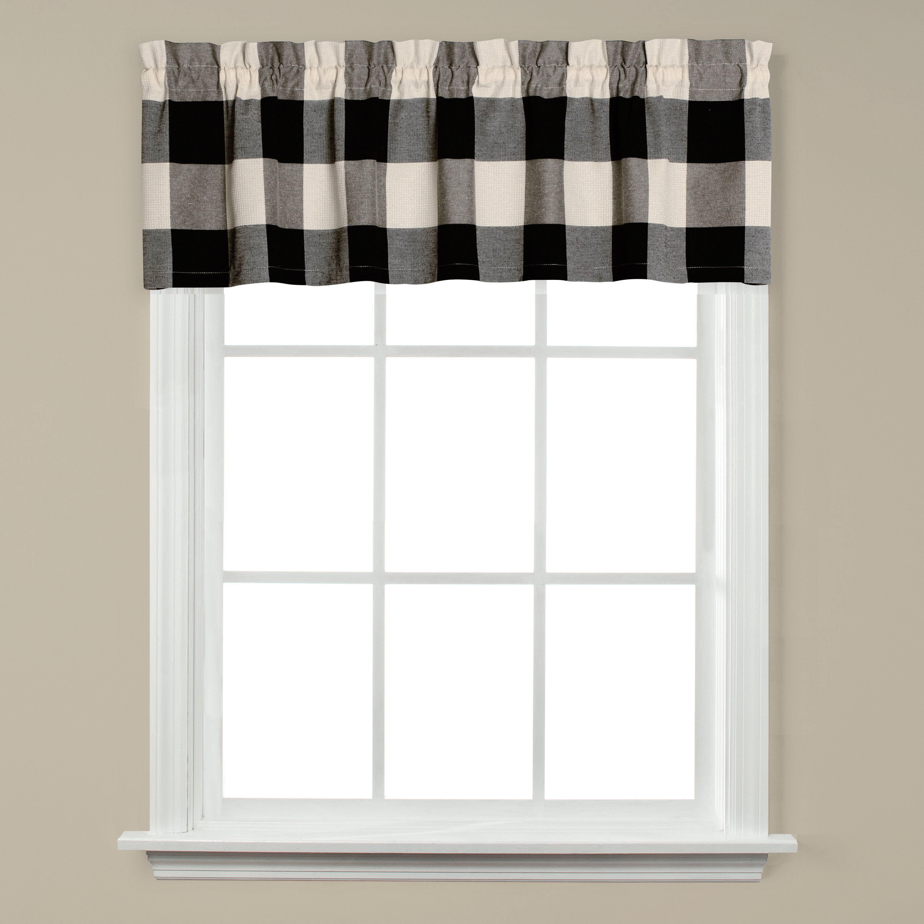 Curtains Blinds Curtains Pelmets Black White Gingham