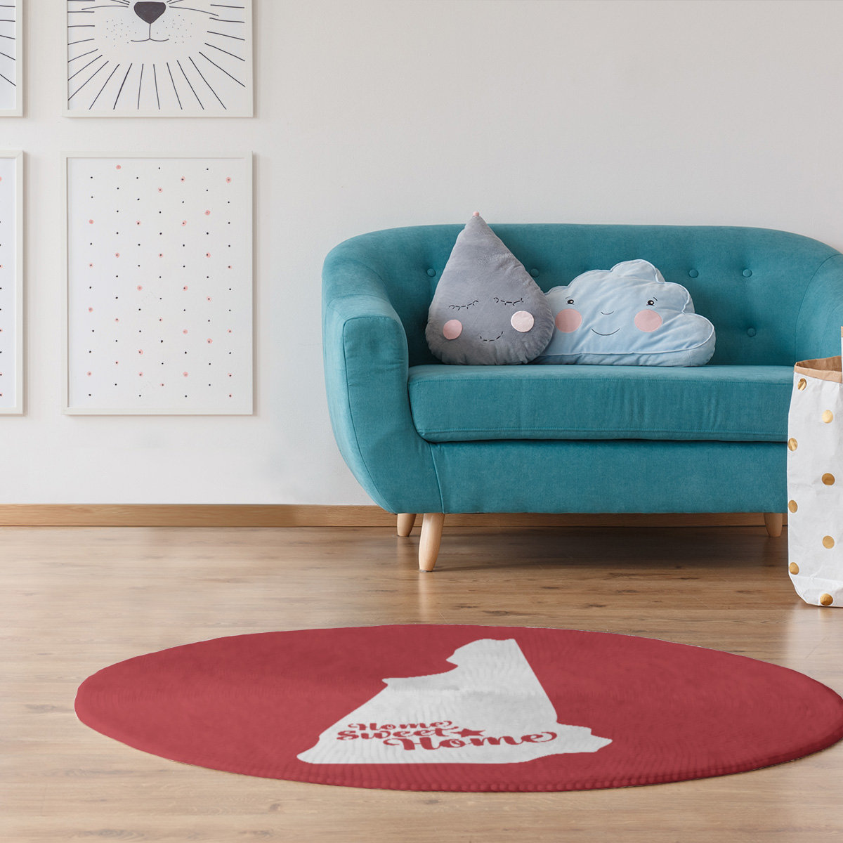 East Urban Home Home Sweet Concord Poly Chenille Rug Wayfair