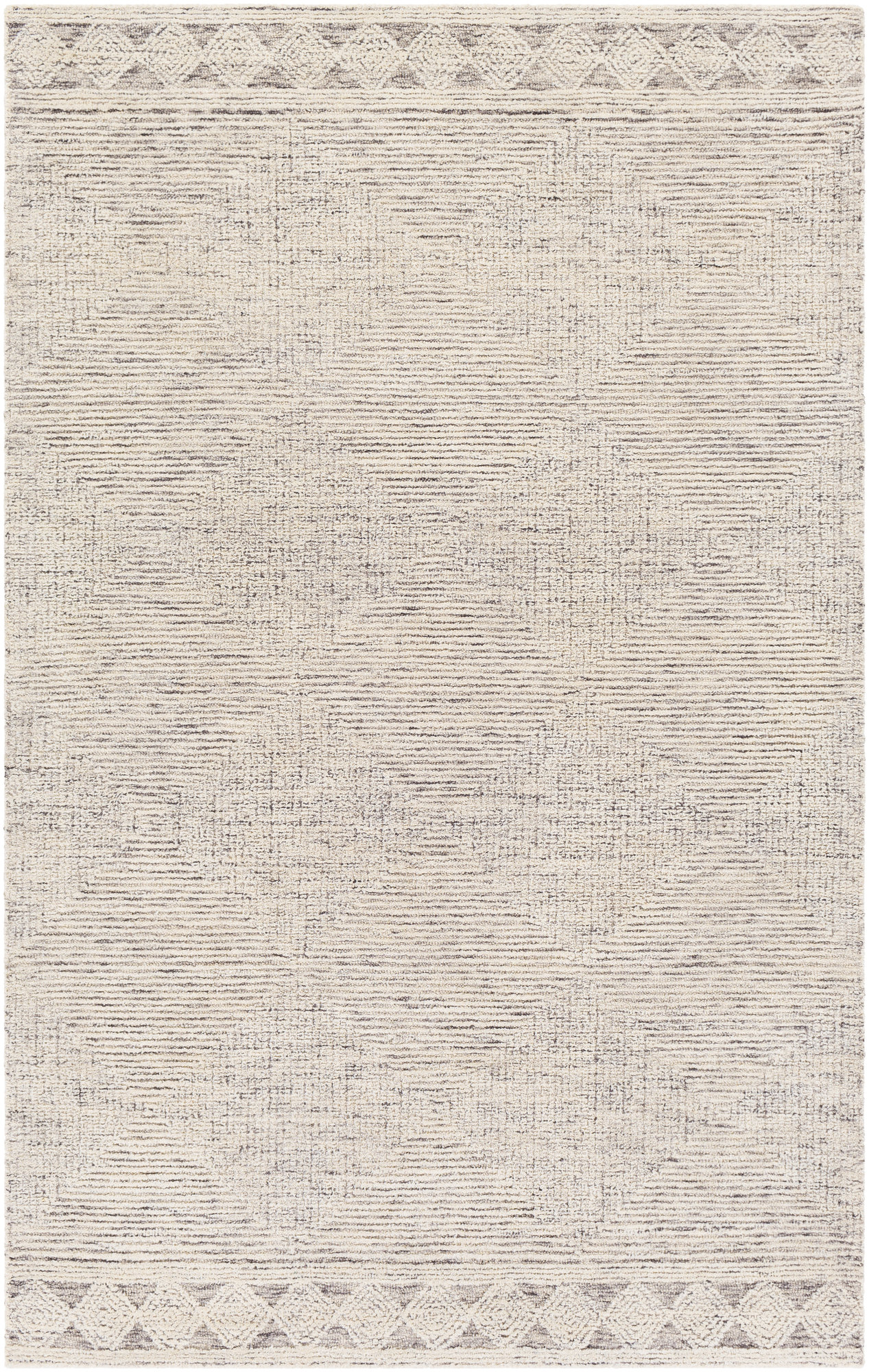 Foundry Select Eilish Handmade Wool Cream/Taupe/Black Rug & Reviews ...
