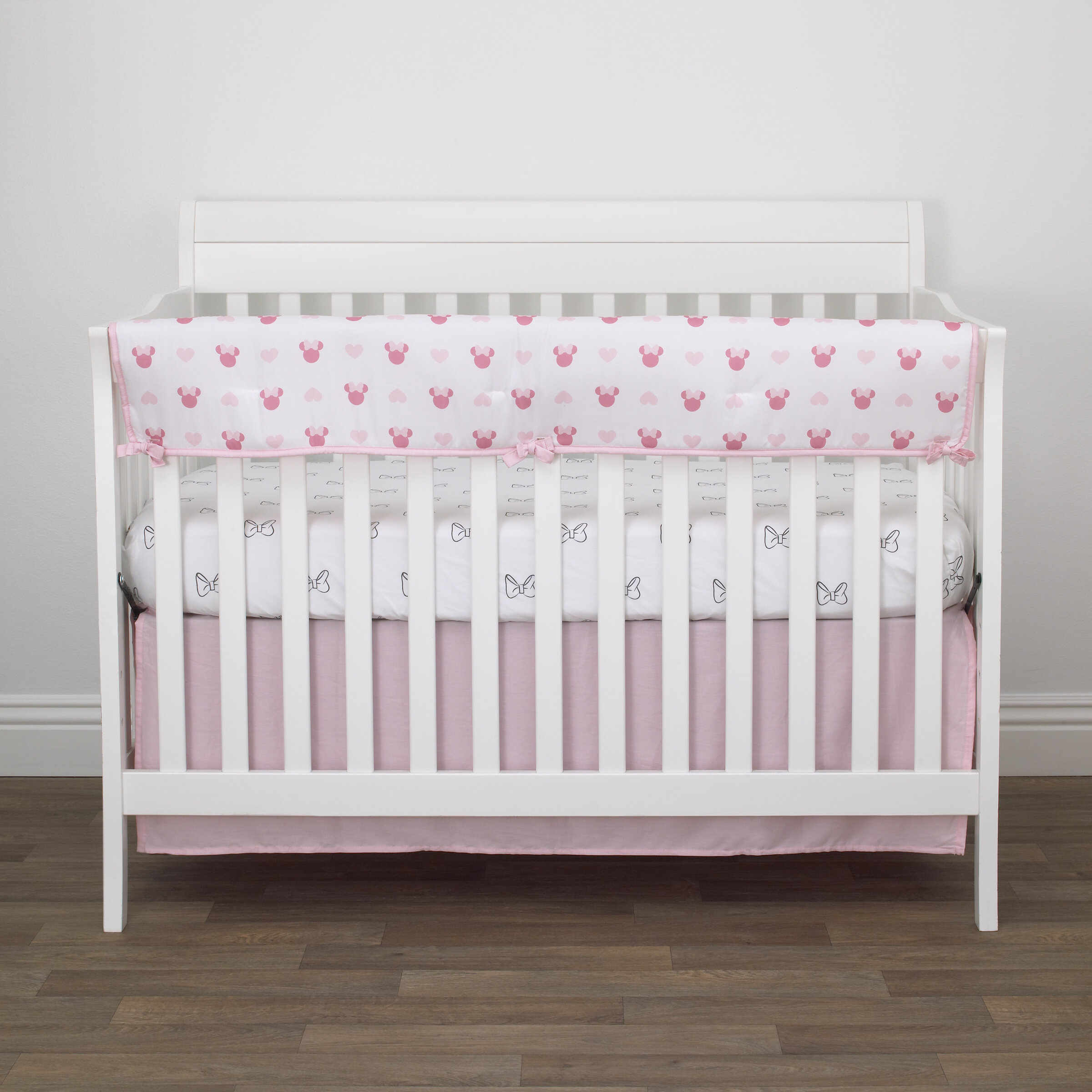 minnie mouse crib bumper pads