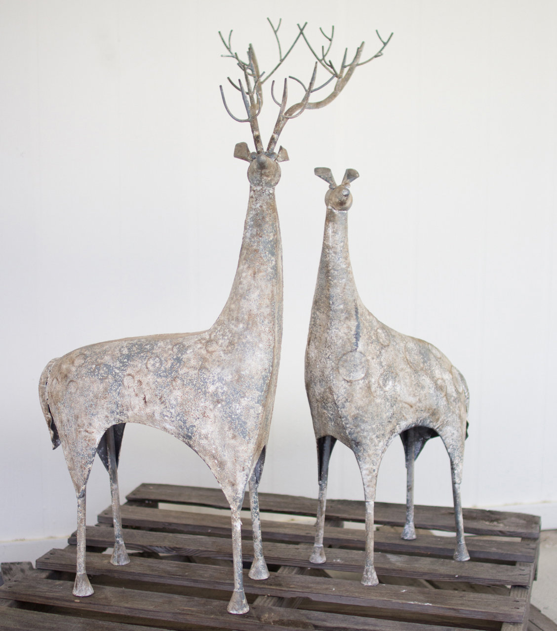 2 Piece Rustic Metal Deer Set Reviews Joss Main