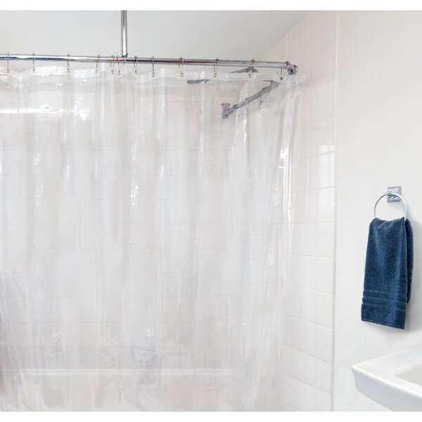 Details about   Waterproof PEVA Thickened Home Hotel Shower Curtain Grid With Hooks 